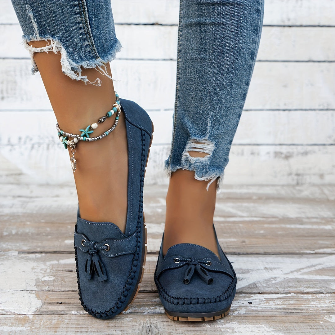 Nadine - Classic Loafers with Tassel Detail