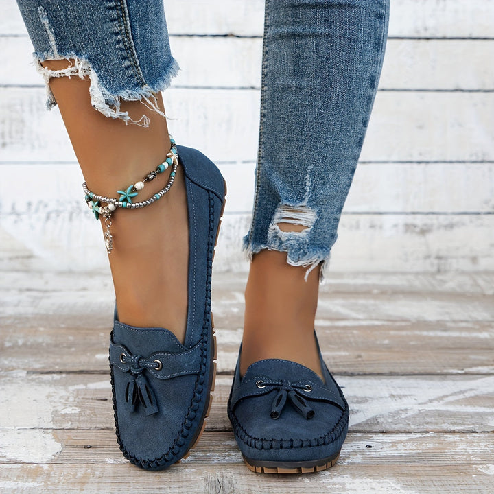 Nadine - Classic Loafers with Tassel Detail