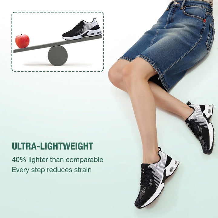 WalkMora Orthopedic Shoes - White Black